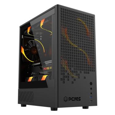Imagem de Gabinete Gamer Ozara Black Vulcan Gozrbv Mid-tower Mini ITX e Micro ATX em Abs Vidro Temperado Preto Pcyes