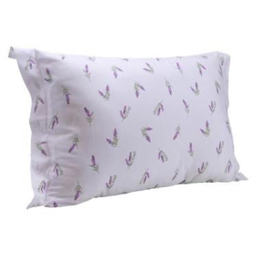 Imagem de Porta Travesseiro Essencial Lavanda Toque 250 Fios 50cm x 70cm Microfi