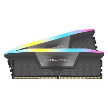 Imagem de Memória RAM Corsair Vengeance RGB 16GB DDR5 6000 MHz - CMH16GX5M2E6000