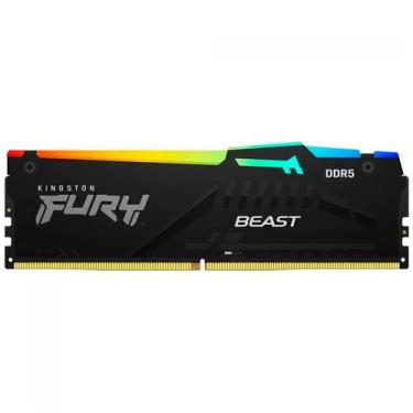 Imagem de Memória RAM Kingston Fury Beast RGB 16GB DDR5 5600MHz - KF556C40BBA-16