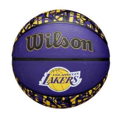 Imagem de Bola de Basquete Wilson NBA Team Graffiti LA Lakers 7