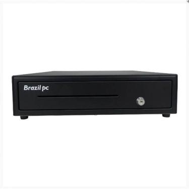 Imagem de Gaveta de Dinheiro PC-D450F com Interface RJ11-RJ12 e Abertura Automática Preto Brazil PC
