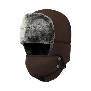 Imagem de Chapéu Ushanka De Inverno Para Homens, Máscara À Prova De Vento, Boné 