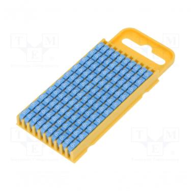 Imagem de Anilha Hellermanntyton Wic3 Nr.6 561-03666 4,3-2,3mm 42-62 Bivolt 100 Unidades
