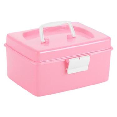 Imagem de Mini Box Maleta Organizadora Multiuso Resistente Com Trava - - Plasnor
