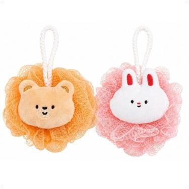 Imagem de Kit Proart Mini Esponja De Banho: Coelho + Urso