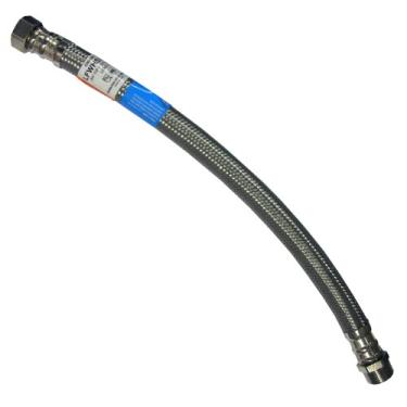 Imagem de LASCO Rosca de tubo macho 10-1346 3/4" fêmea por 3/4" por conector de aquecedor de água sem chumbo de 45,72 cm de comprimento de aço inoxidável trançado