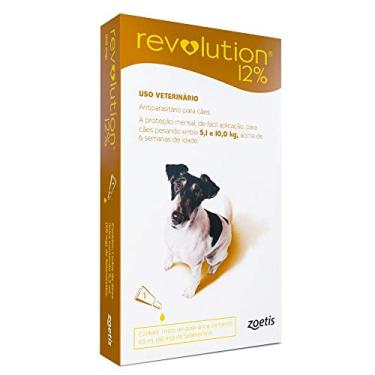 Imagem de Antipulgas e Carrapatos Zoetis Revolution 12% para Cães de 5,1 a 10kg - 1 Pipeta