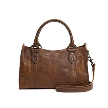 Imagem de Frye Melissa Bolsa de couro com zíper, Marrom escuro, One Size