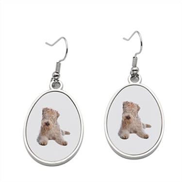Imagem de Brinco Wheaten Terrier 1 – Brincos com pingente para meninas – Presente de festa de aniversário dos namorados