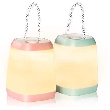 Imagem de HOKOILN Lanterna de LED para acampamento, 2 unidades, lanterna de tenda de LED portátil, 3 modos para mochila, acampamento, caminhada, pesca, luz de emergência, lâmpada alimentada por bateria para ambientes externos e internos