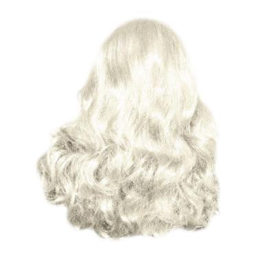 Imagem de Peruca Longa Encaracolada - Loira Platinada