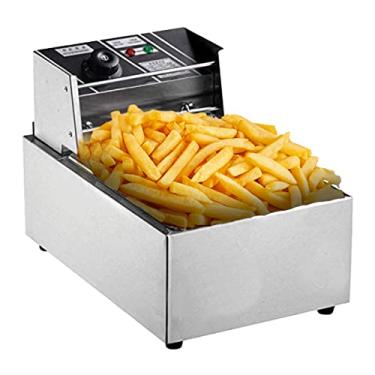 Imagem de Fritadeira Elétrica 110v 1 Cuba - 6 Litros - Com tampa P/Frituras, Batata-Frita Nuggets