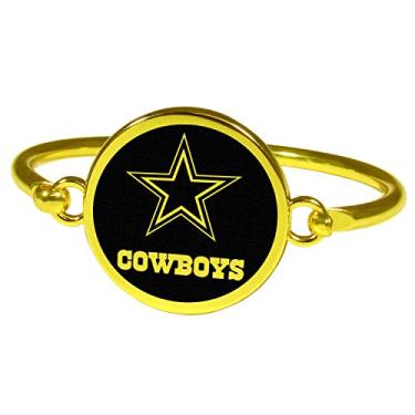 Imagem de Siskiyou Sports Bracelete unissex de tom dourado NFL, Pulseira dourada, Dourado, One Size