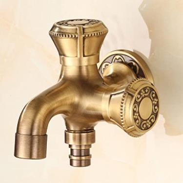 Imagem de Torneira decorativa de latão ao ar livre para jardim torneira antiga retrô máquina de lavar banheiro torneira varanda antigo esfregão torneiras de luxo, 16, china