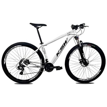 Imagem de Bicicleta Aro 29 KSW 24v Freio Hidraulico Câmbios Shimano Altus Suspensão C/Trava - Branco 17