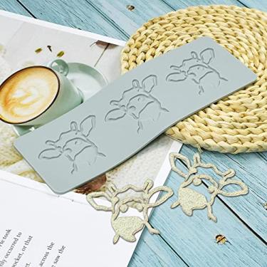 Imagem de Molde de doce de folha oca de animal, chocolate doce 3D molde de silicone de abelha oca/pássaro/caracol / vaca, decoração de bolo de artesanato de açúcar, top de cupcake, argila de polímero (G_22,7 x 7,8 x 0,3 cm)