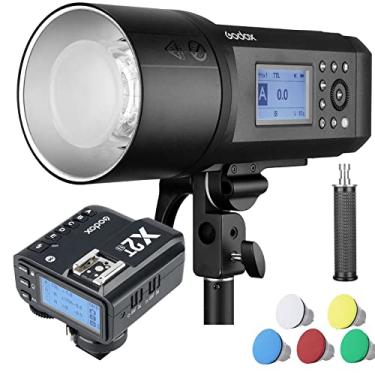 Imagem de Godox AD600Pro 600Ws TTL Flash Outdoor com Godox X2T-N 2.4G 1/8000s 2600mAh Bateria 360 Flashes de Potência Total, 0.01-0.9s Reciclagem Compatível com Canon Nikon Sony FUJIFILM Olympus Panasonic