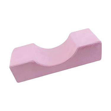 Imagem de Travesseiro de cílios de suporte para pescoço, com zíper impermeável travesseiro de cílios para de enxerto de extensão de cílios , Cor de rosa