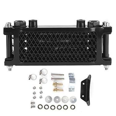 Imagem de Radiador de motocicleta, refrigerador de óleo de motor com kit de peças de montagem adequado para motocicleta de 4 rodas off-road ATV Dirt Bike