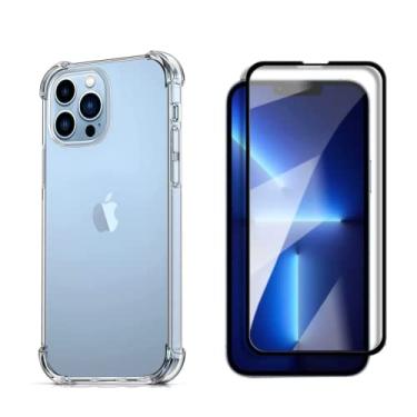 Imagem de Kit Capa Capinha Anti Impacto + Película 3D Compatível com iPhone 14 Pro