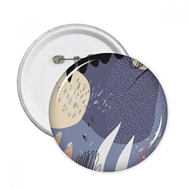 Imagem de Ornamento abstrato violeta arte padrão pinos redondos crachá botão emblema acessório decoração 5 peças