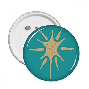Imagem de Luz do sol abstrata plantas arte padrão pinos redondos emblema botão decoração acessório 5 peças