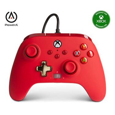 Imagem de PowerA Enhanced Wired Controller for Xbox - Red, Gamepad, Wired Video Game Controller, Gaming Controller, Xbox Series X|S, Xbox One - Xbox Series X