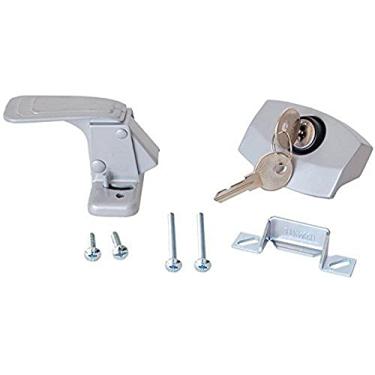 Imagem de RV Designer E311, Trailer para trailer de trailer com trava, ferragens para porta de entrada, cinza