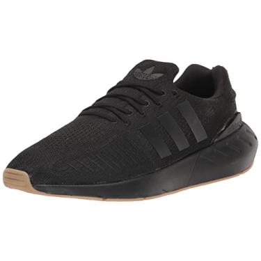 Imagem de adidas Tênis masculino Swift Run 22, Preto/Gum/Branco, 10