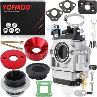 Imagem de YOFMOO Kit adaptador de liga de tubo coletor de entrada de filtro de ar de 15 mm para motor de 2 tempos 33cc 43cc 47cc 49cc 50cc 52cc Pit Dirt Pocket Mini Bike ATV Scooter Chopper Quad Go Kart