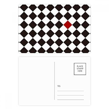 Imagem de Rhombus Line Art Grain Ilustration Pattern Postal Set Birthday Mailing Cartão de felicitações