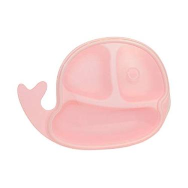 Imagem de Prato Infantil Baleia Rosa, Clingo, Rosa