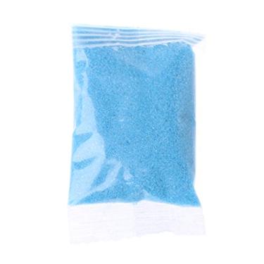 Imagem de yangfr 1 saco de areia colorida de quartzo areia, areia decorativa de terrário areia areia (azul)