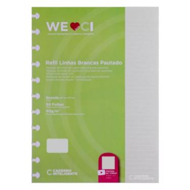 Imagem de Refil Caderno Inteligente Pautado Linhas Brancas Grande 90g