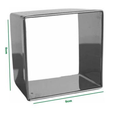 Imagem de Cortador Quadrado Brownie, Bolo E Massas 5 X 5 Inox