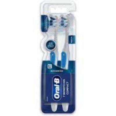 Imagem de Escova De Dente Oral-B Macia 7 Benefícios Compact Com 2 Unidades Oral-