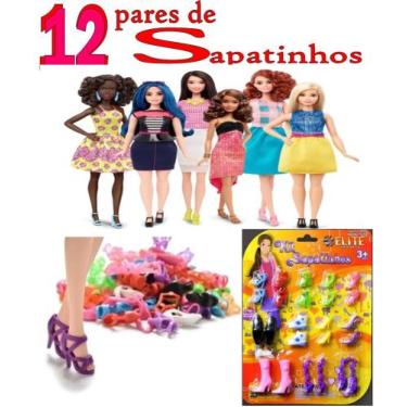 Kit Com 10 Roupinhas e 10 Pares De Sapatos p/ Bonecas - Compatível com as  Marca Barbie Susi e Frozen