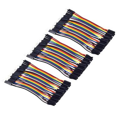Imagem de NATEFEMIN 120x macho para fêmea 1p-1p pinos tábua de ensaio fios macho para fêmea kit de chumbo para arduino acessório