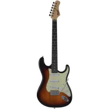 Imagem de Guitarra  Memphis Strato 3S Escala Escura   Mg-30 Sb