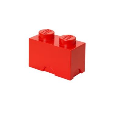 Imagem de Room Copenhagen, LEGO Storage Brick Box - Stackable Storage Solution - Brick 2, Bright Red (L4002R)