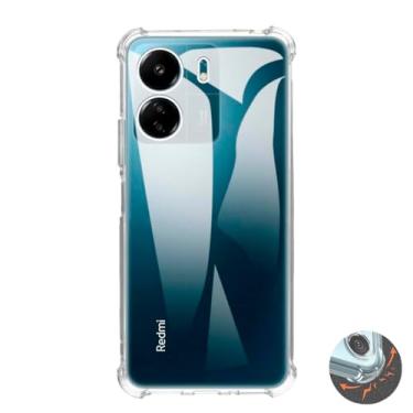 Imagem de Capinha Capa Anti Impacto Proteção Câmera para Xiaomi Redmi 10C 12 12C 13C (Transparente, Redmi 10C)