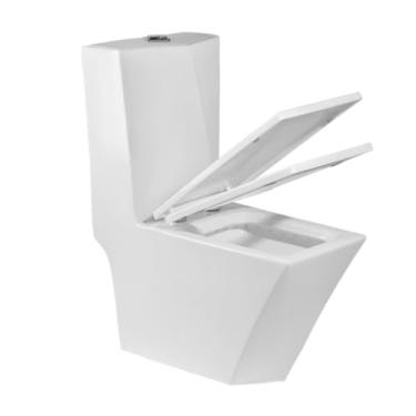 Imagem de Stillus Home Vaso Sanitário Monobloco Caixa Acoplada Privada Milão Branco Plástico
