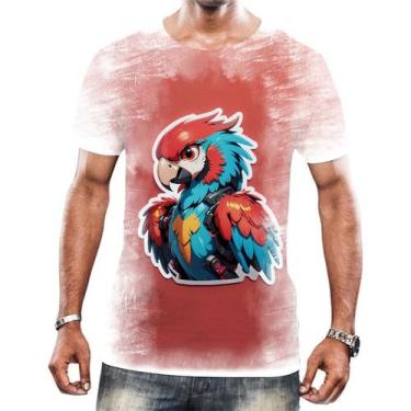 Imagem de Camisa Camiseta Tshirt Animais Cyberpunk Arara Aves Hd 1 - Enjoy Shop