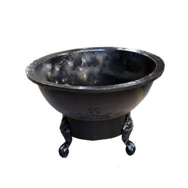 Imagem de Lenheiro Lareira Braseiro Ferro Fundido Externo Jardim 64Cm