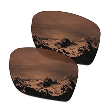 Imagem de SmartVLT Lentes de substituição femininas marrom âmbar para óculos de sol Oakley Sylas OO9448