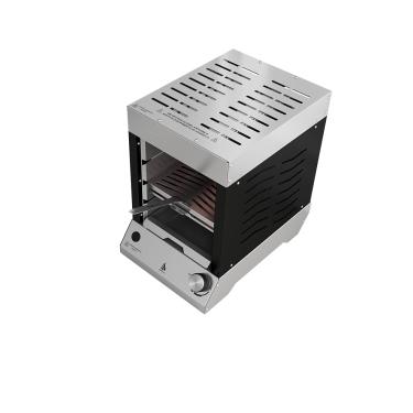 Imagem de Churrasqueira a gás portátil Vertical Dinoxx Flame GLP PRETO Inox