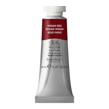 Imagem de Winsor & Newton Aquarela profissional, tubo de 14 ml (5 onças), vermelho indiano