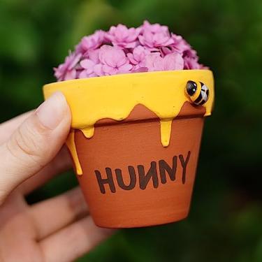 Imagem de Pacote com 6 potes de mel, para cupcake, lembrancinha de festa, plantador, lembrancinha de festa para chá de bebê, decoração de festa de 1º aniversário
