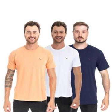 Imagem de Kit 3 Camisetas Masc. Super Soft Cotton Yatch Master 100004B-Masculino